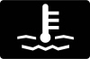 Engine temperature warning light — representative Nissan Micra dashboard symbol
