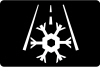 Ice and frost warning — representative Mazda BT-50 warning symbol