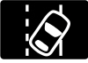 Lane Keeping Aid indicator — representative Ford Edge dashboard symbol
