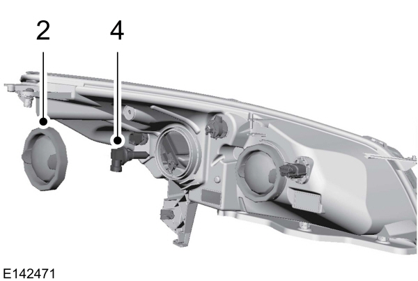 Replacing a Low Beam Headlamp Bulb