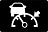 Adaptive cruise control indicator — representative Ford Edge dashboard symbol