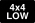 4x4 Low Icon