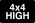 4x4 High Icon