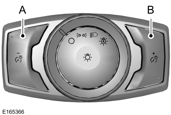 Réglage de l'intensité d'éclairage des instruments