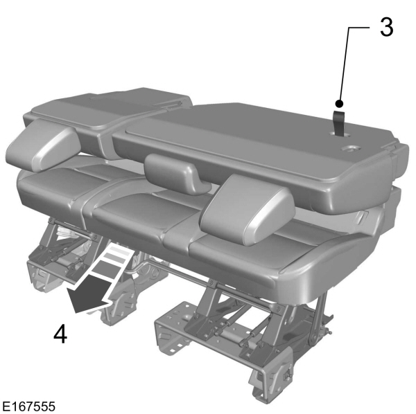 Moving the Seat to the Flat Position