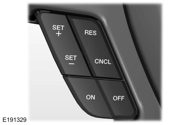 Steering Wheel Cruise Control Buttons