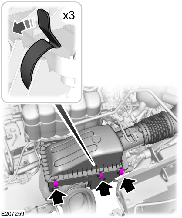 Air filter Housing Clip Removal