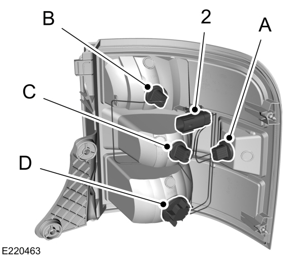 Rear Lamp Assembly Bulb Callout