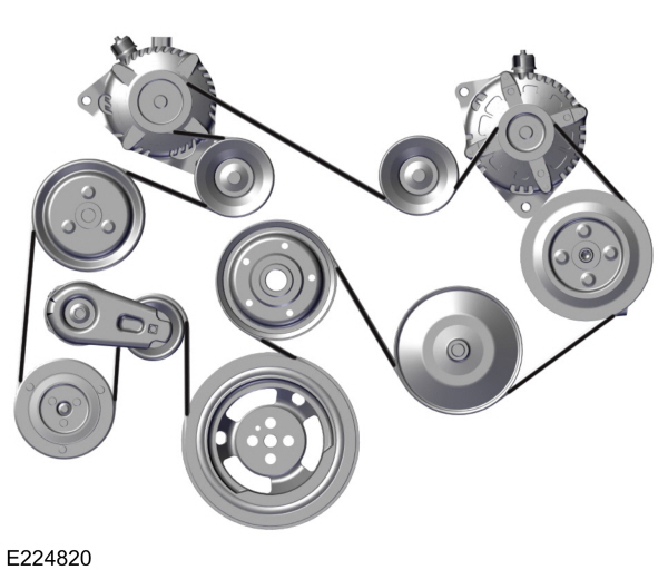 Drive Belt Routing - Dual Alternator