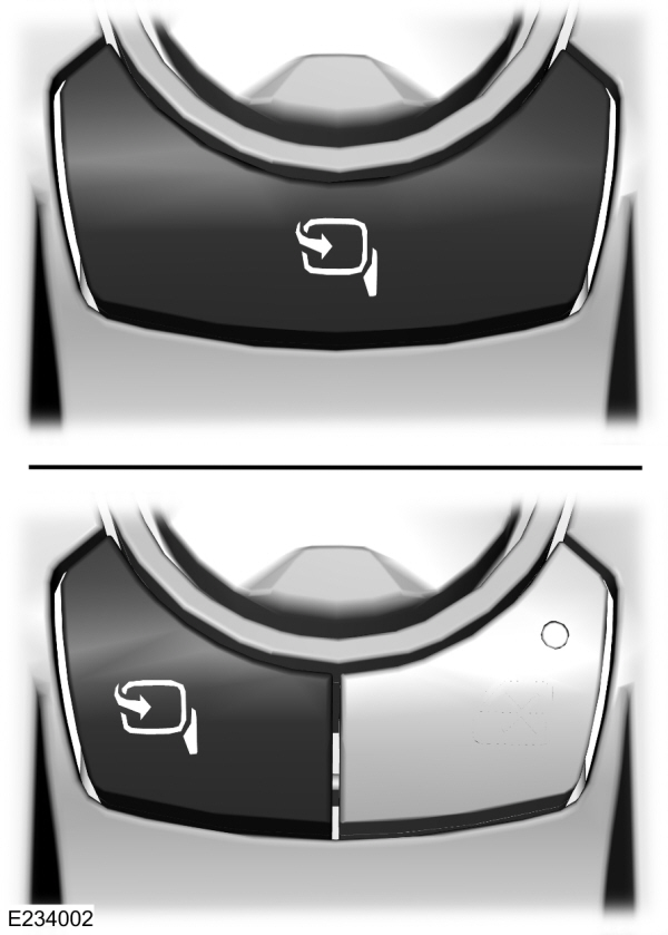 Power Folding Mirror Button