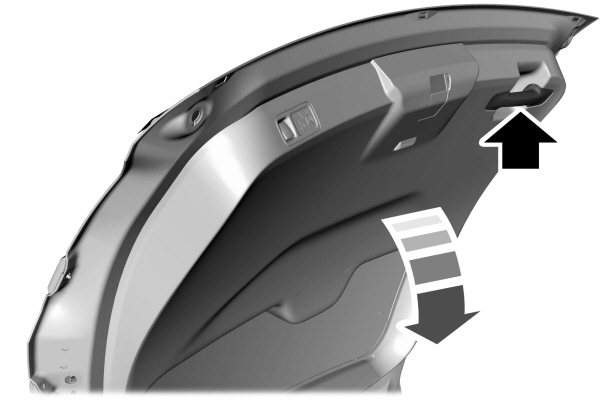 Manual Liftgate Handle to Close