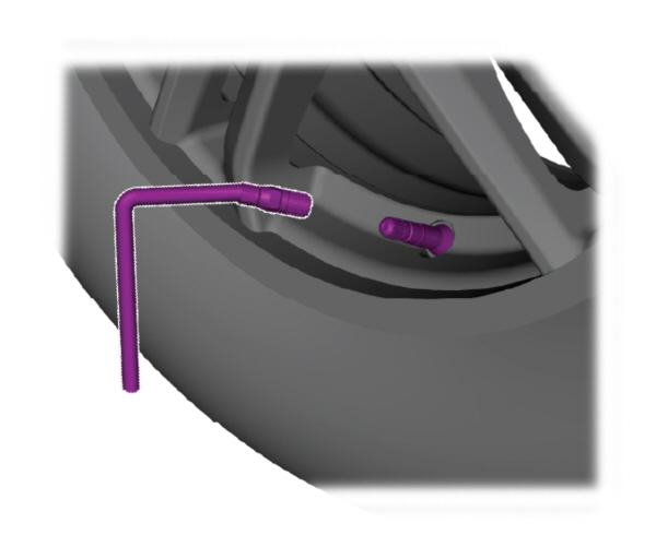 Attach Air Pipe to Tire Valve