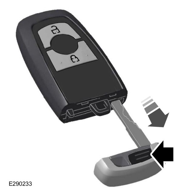 Button to Release the Key Blade