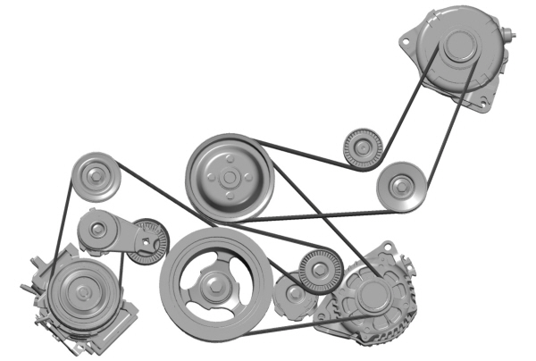 Dual Alternator Drive Belt