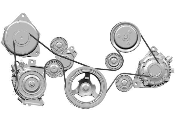 Dual Alternator Drive Belt
