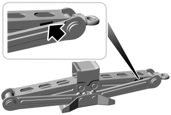 Lowering Mark - Vehicle Jack
