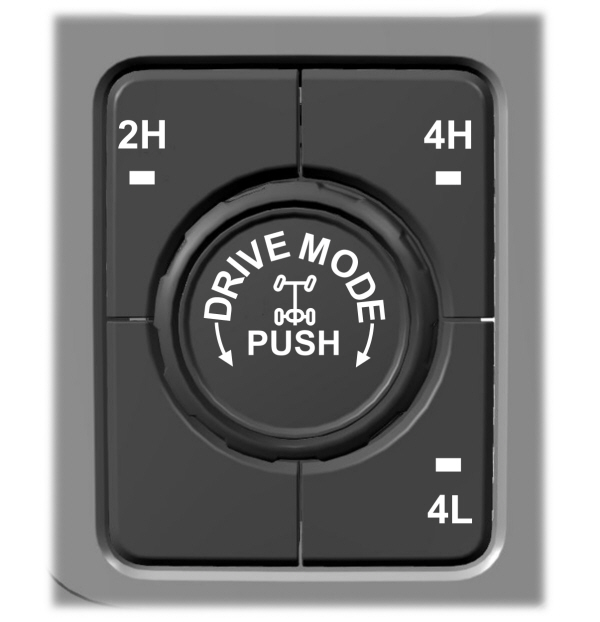 Switching the Electronic Locking Differential ON and OFF
