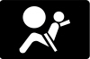 Airbag warning light — representative Mazda BT-50 warning symbol