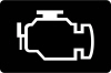 Check engine light: malfunction indicator — representative Mazda BT-50 warning symbol