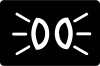 Exterior lamps-on indicator — representative Ford Edge dashboard symbol