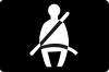 Seat belt reminder — representative Mazda BT-50 warning symbol