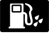 Water-in-fuel warning — representative Mazda BT-50 warning symbol