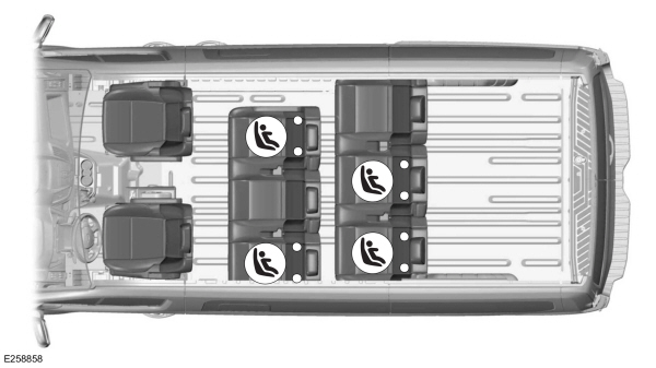 Latch Anchor Points - 8 Seat