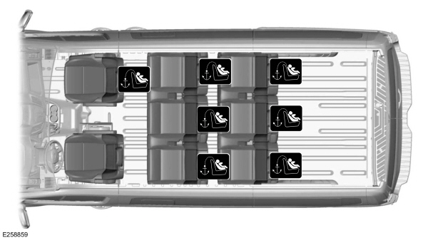 LATCH Anchor Points - 8 Seat