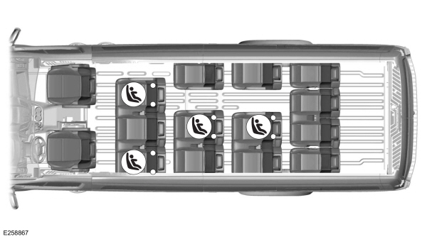 LATCH Anchor Points - 15 Seat
